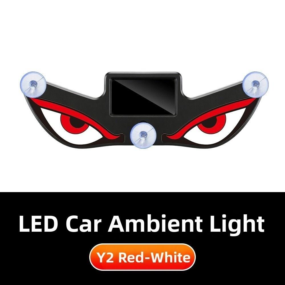 Blinking Moving Eyes Solar Demon Eye Light Anti-Rear-End Light  Universal Car Fit