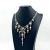 Halloween Retro Skull Ghost Tassel Necklace - Multi-Layered Alloy Design for Women