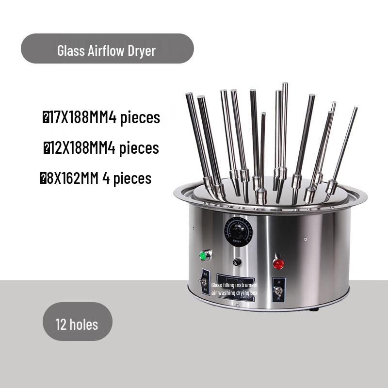 Lab Glass Airflow Test Tube Dryer