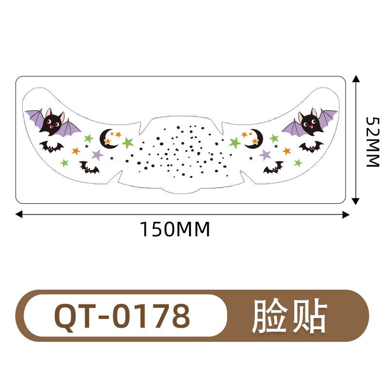 Halloween Makeup Stickers Freckle Stickers Waterproof Temporary Facial Tattoo Stickers Halloween Tattoos