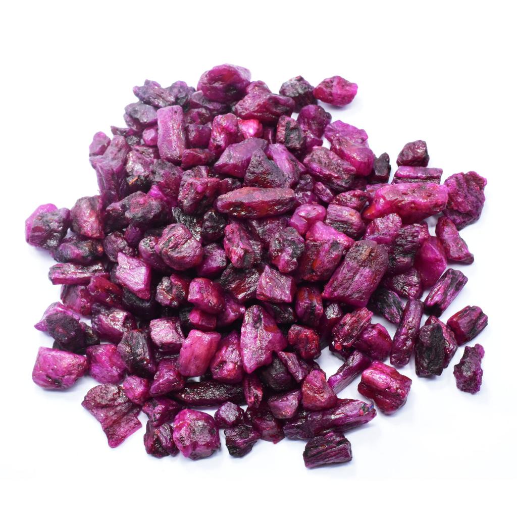 400 Ct NATURAL Red Ruby, Uncut Rough CERTIFIED Loose Gemstone Lot