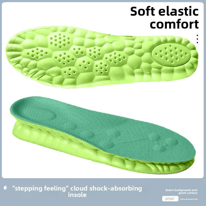 

Стелька 4D Cloud Sports с амортизацией, устойчивая к запахам, дышащая, впитывающая пот, мягкая, эластичная, устойчивая к боли, армейская тренировочная стелька 35-36