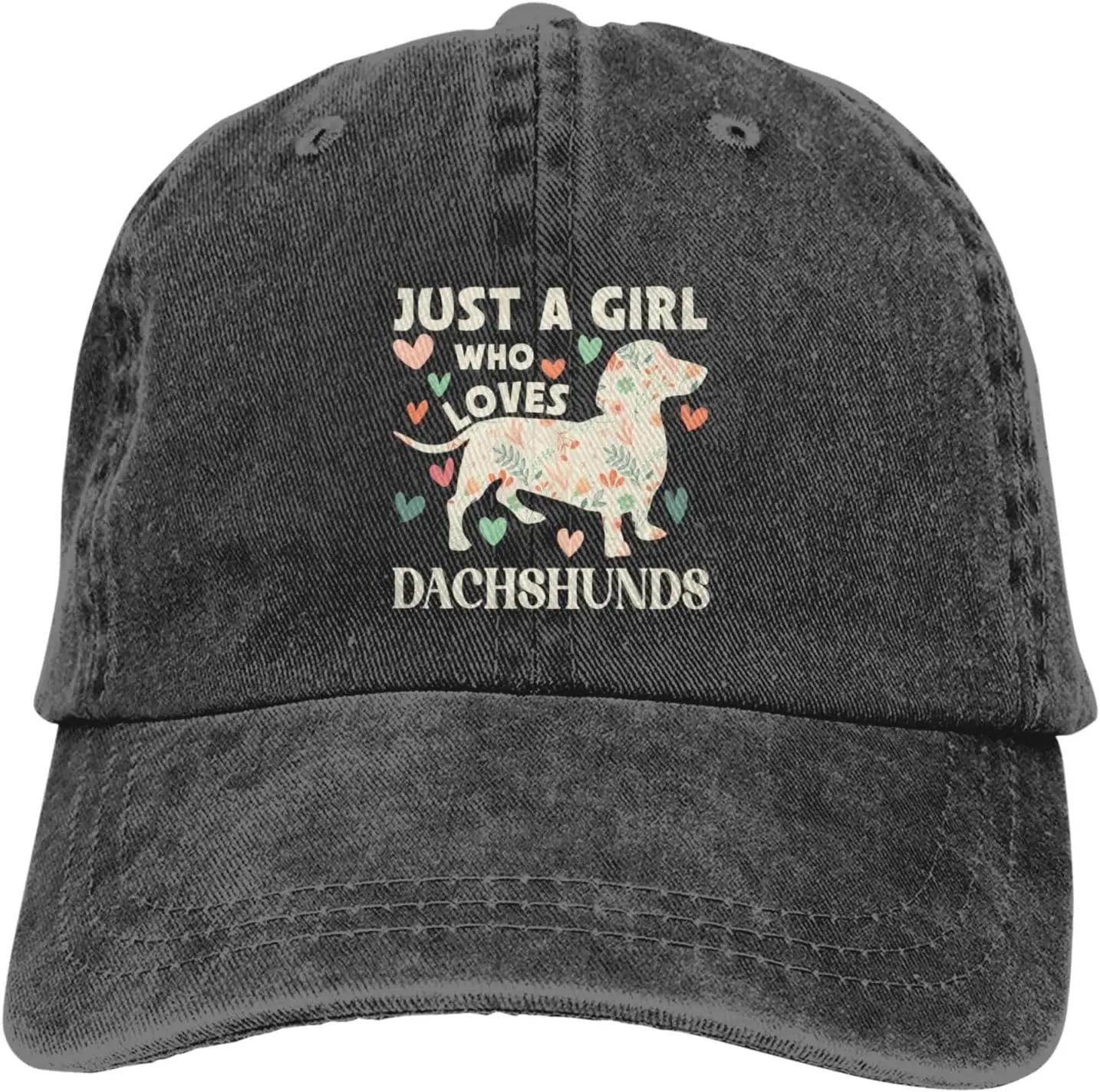 

Girl Love Dachshund Baseball Cap Golf Dad Hat Adjustable Original Classic Low Profile Hat Men Women Adjustable& 8Y