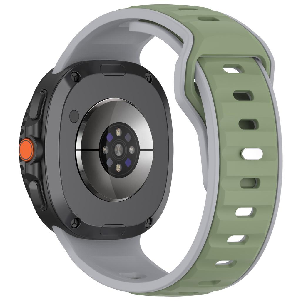 Sport Strap for Samsung Galaxy Watch 8/8 Classic Two-tone Elastic Silicone Band for Galaxy Watch8 40 44mm Smartwatch Accessories