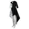 Halloween 101 Loyal Dog cos Dress Black and White Witch Kuila Deville Spotted Costume Performance Costume