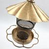Bird Feeder For Outdoors Squirrel Proof Metal Feeding Station Large Capacity Hangable Heavy Duty Bird Feeder With Roof