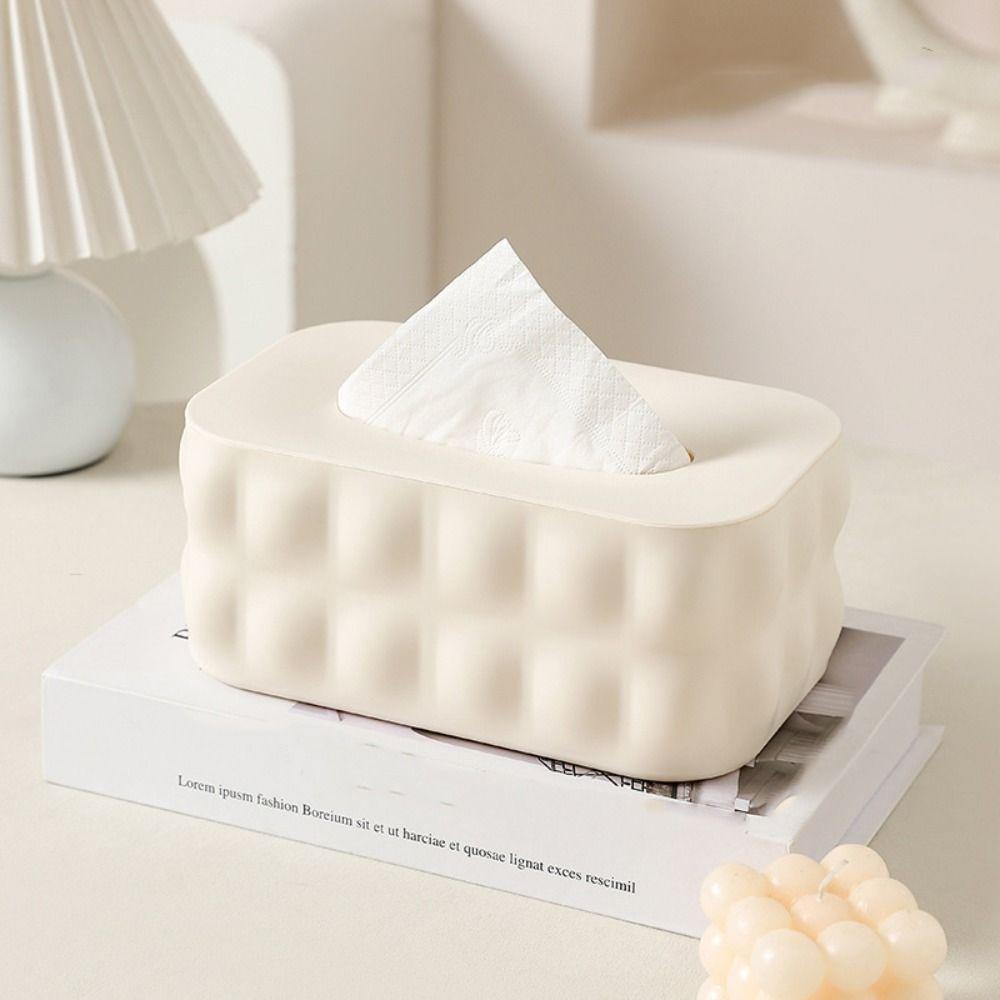 With Cover Napkin Box Simplicity Paper Storage Holder Toilet Tissue Box  Home Use