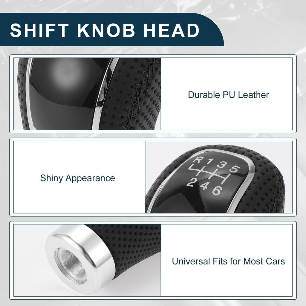 TUCKBOLD Universal Shift Knob Gear Shift Knob with 4 Adapters for 6 Speed Manual