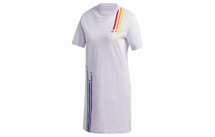 

Adidas Originals Short Sleeved Dress Women s Light Purple GJ6588 34