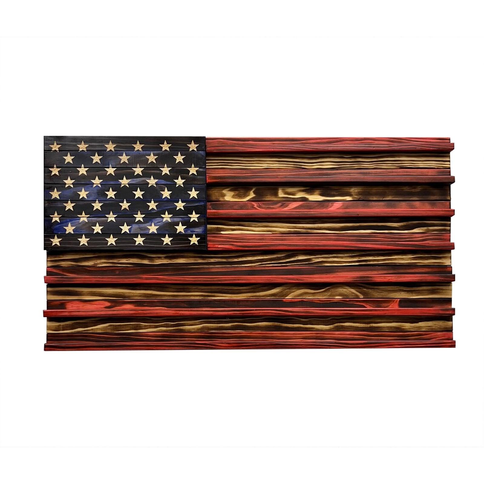 

Wooden Display Box for Collectibles Coin Holder Stand Independence Day Decoration Fireplace Mantel Ornament Storage Case with Net Cover One Size