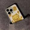 Gold foil lucky cat space phone case is suitable for Apple 16 transparent iphone14 protective case 1512proXR