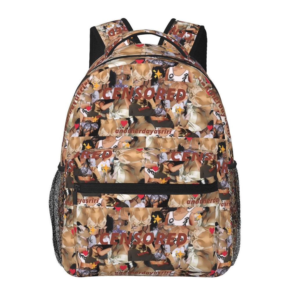 Anime Hair Girl Rihanna Student Backpack School Bag Hiking Travel Daypack for Men Women Fashion Bookbag Shoulder Bags