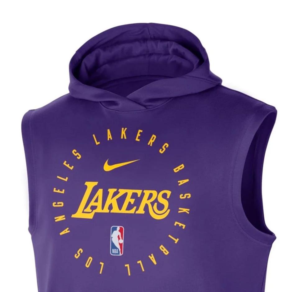 Nike Dri-FIT NBA Sleeveless Hoodie Los Angeles Lakers Purple HJ9174-504