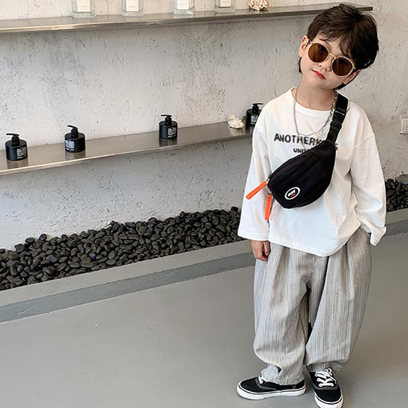 Børns Brysttaske Én Skulder Crossbody Lændetaske Polyester Diagonal Taske Telefonlomme Pige Dreng Lynlåstaske Rejse Møntpung