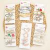 5pcs/4pcs Fashion Girls Pearl Hair Clips Crystal Barrettes Alloy Hairpins Clips Women Girls Hair Accessories