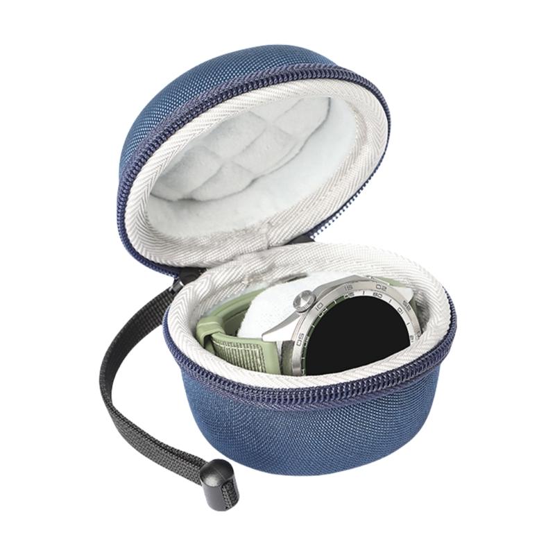 Portable Single Watch Storage Case Organizers Secure Zippered Travel Box for Smartwatch Jewelry Small Items Accessories
