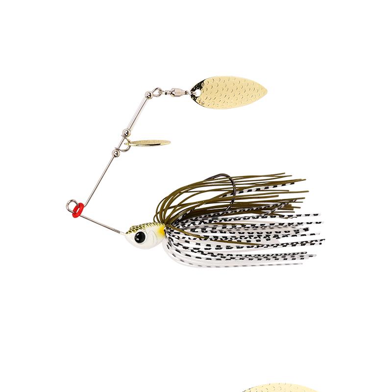

Compound Rotating Spinnerbait Lure with Beard - 7/10g Artificial Fishing Bait.