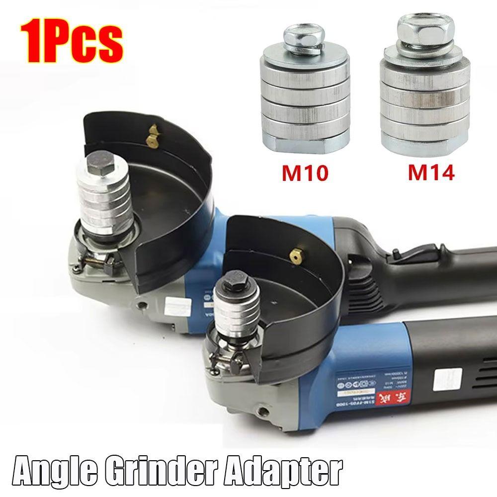 1Pcs Lock Nuts Slotting Angle Grinder Adapter Conversion Kit Power Tool Accessory Grooving Machine Adapter Metal M14 M10
