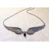Fashion Angel Wings Pendant Necklace Aesthetic Punk Jewelry Thick Chain Necklaces for Women Men Teen Girls Party Decor