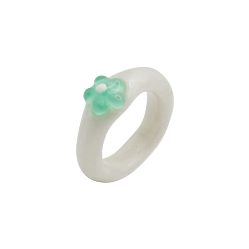 nff bud crest ring-white