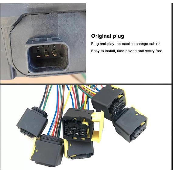 2PCS Truck Tail Light Plug Connector For Mercedes Benz Truck MP3 ACTROS 4141 3341 2644 4143