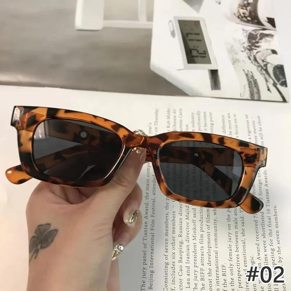 New Style Retro Style Small Square Sun Glasses for Women's Vintage Style Trendy y2k Sun Eyeglasses Brand Designer Luxury Design Eyewear for Male