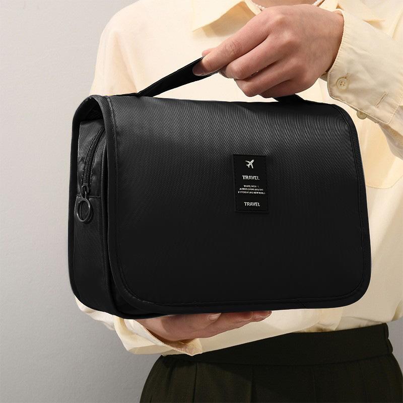 Hot-Selling Hook Wash Bag Portable Handheld Makeup Bag Foldable Dry-Wet Separation Wash Bag Travel Business Trip Storage Bag