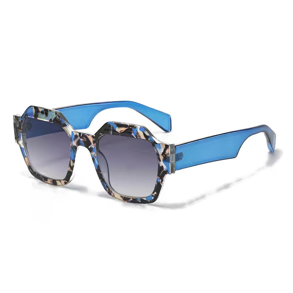 

2025 Новинка в роскошных винтажных солнцезащитных очках Cat Eyt для женщин 2025 года, модные дизайнерские солнцезащитные очки в форме V, женские очки UV400, подарок для девочки синий