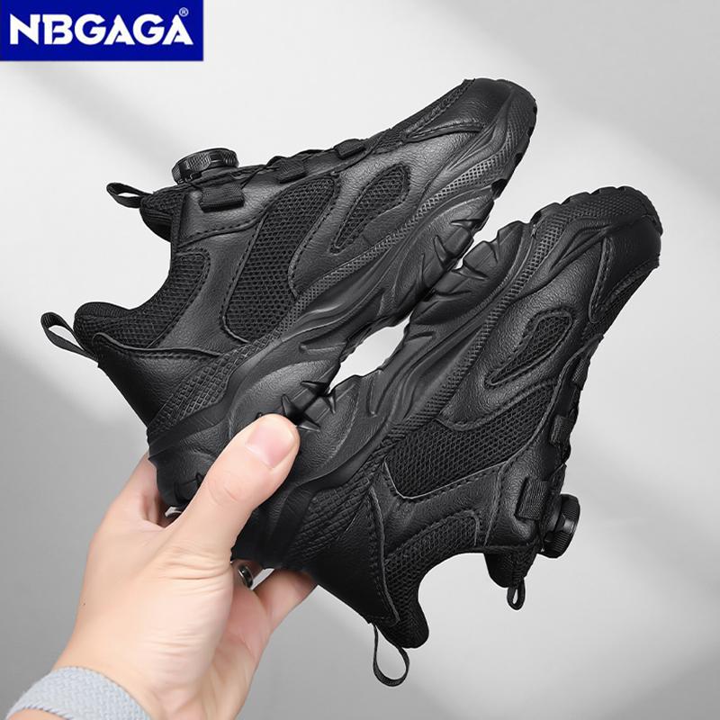 Children's Fashion Sports Shoes Breathable Student Black School Walking Shoes Anti-skid Boys& Girls Casual Running Sneaker