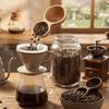 Short Handle Wooden Coffee Spoon Serving Cutlery Tea Sugar Spoon Measuring Spoon  Coffee Making