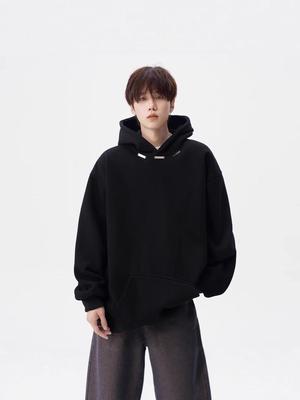 Men's American Heavyweight Casual Hoodie - 2025 Spring/Autumn Loose Fit Sweatshirt