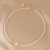 Women Natural Freshwater Pearl White Shell Strand Choker Necklace Elegant Wedding Party Gift Jewelry