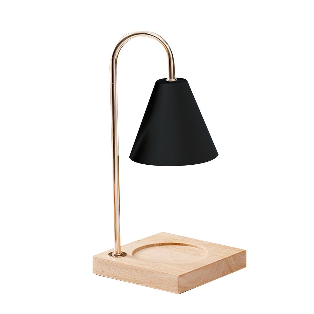 Aromatherapy Wax Melting Lamp Knob Switch Bedroom Bedside Wooden Night Light Smoke-free Fragrance