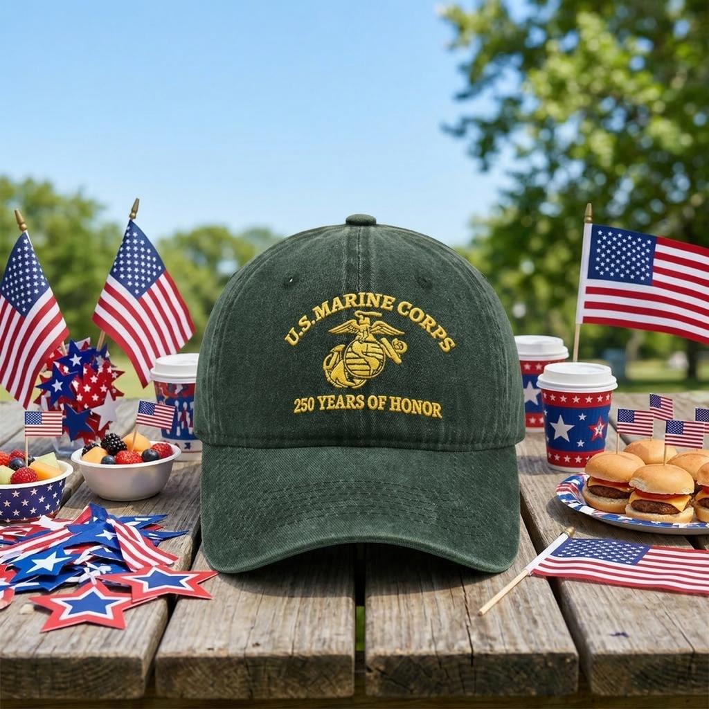 Printed Baseball Cap, Commemorating The 250th Anniversary Of The United States .