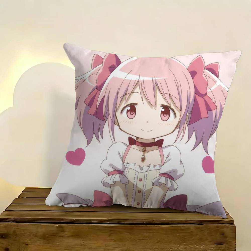 P-Puella M-Magi Madoka M-Magica Pillow Case Pattern Printed Pillowcase For Living Room Sofa Cushion Cover