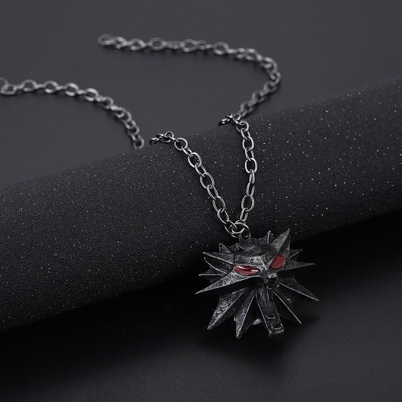 Amazon cool wizard wolf head men s necklace cool handsome versatile punk style pendant niche design jewelry wholesale