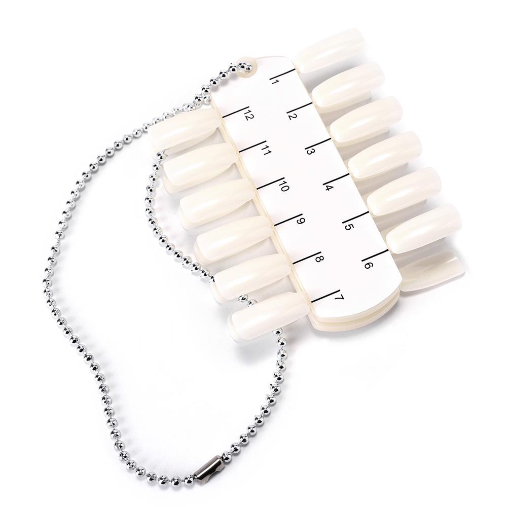 

KADS 24 шт. Типсы для ногтей Природа Палитра накладных ногтей Практика Дисплей УФ-гель-лак Цветная доска