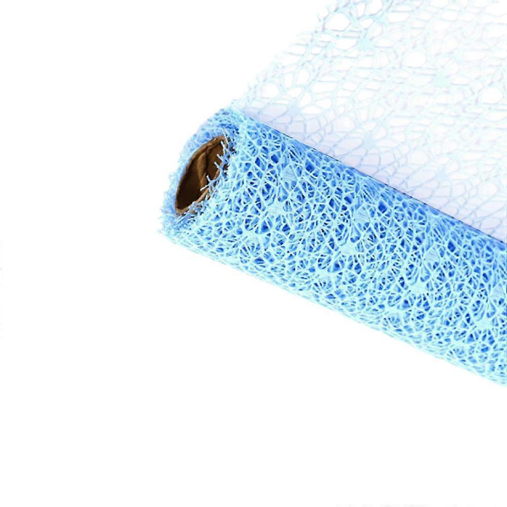 DIY Kids Hanging Gauze Jacquard Net for Flower Wrapping 3Pcs Sky-Blue