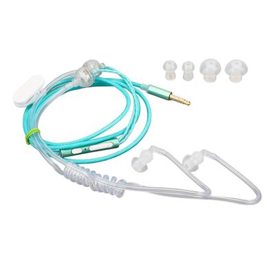 Air Tube Earbuds Ergonomic Radiation Free Noise Reduction Portable Binaural 3.5mm Air Tube Headset