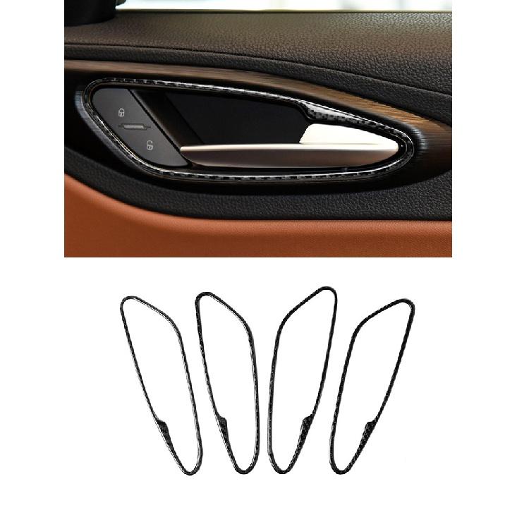 Car Accessories For Alfa Romeo Giulia 2017-19 Interior Carbon Fiber Window Key Panel Headlight Switch Wait Stickers