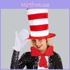 Seuss Cat Dr In The Hat Cosplay Set With Bow Tie Gloves For Christmas Costume