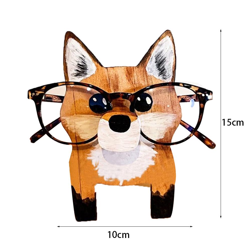 1/3pc Cute Animal Glasses Holder Rack Cartoon Cat Fox Sloth Dog Sunglasses Holder Display Stand Showcase Home Office Desk Decor