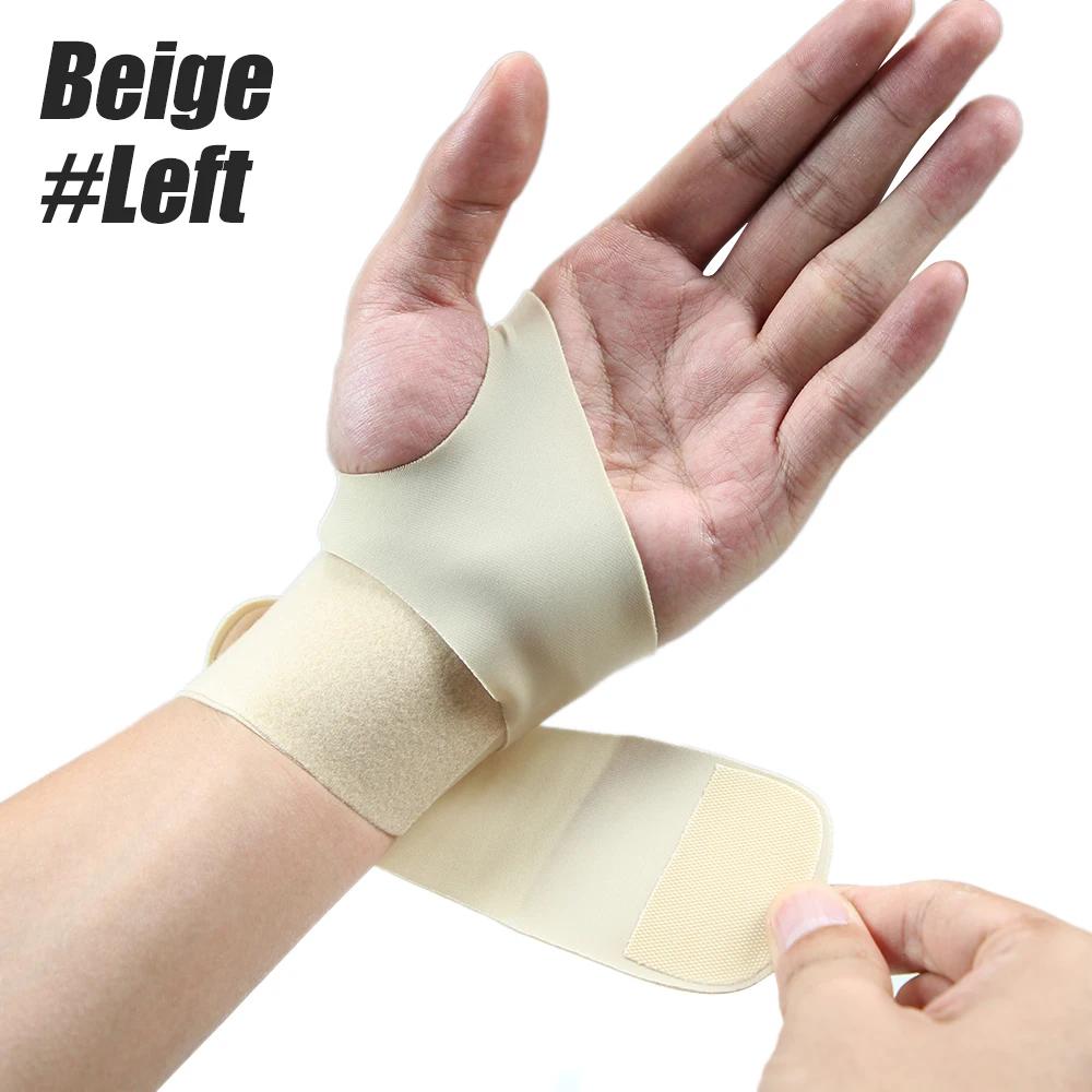

1 Pcs Wrist Wraps Brace, Tendonitis Support For Carpal Tunnel Arthritis - Sprained Pain Protection Sleeve Compression Stabilizer