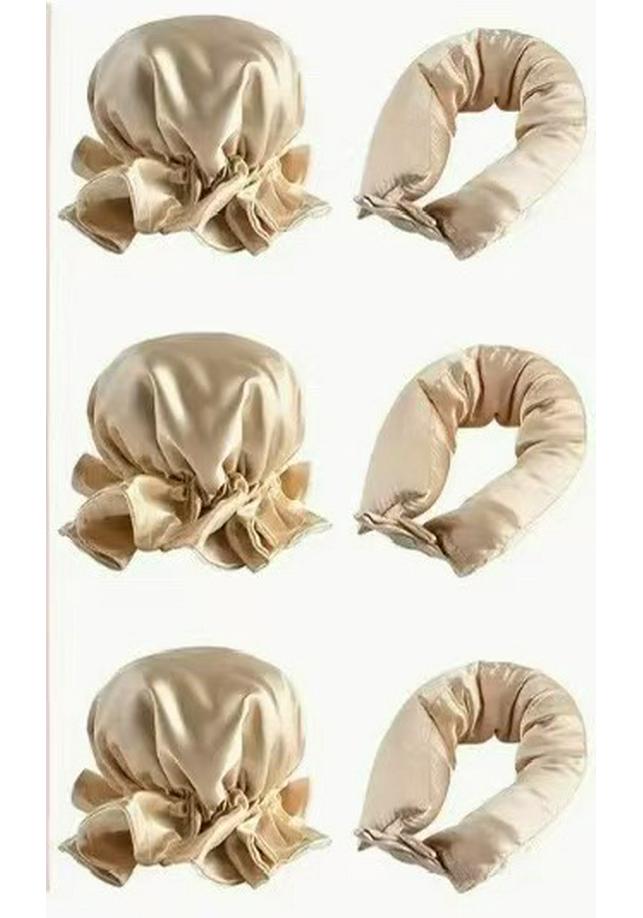 TikTok Heatless Curling Rod & Cap Set for Effortless Large Waves While Sleeping