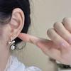 Exquisite Fashionable Bow Zircon Earrings for Women, High-end, Versatile, Anti-cat's Eye Earrings, Trendy Earrings