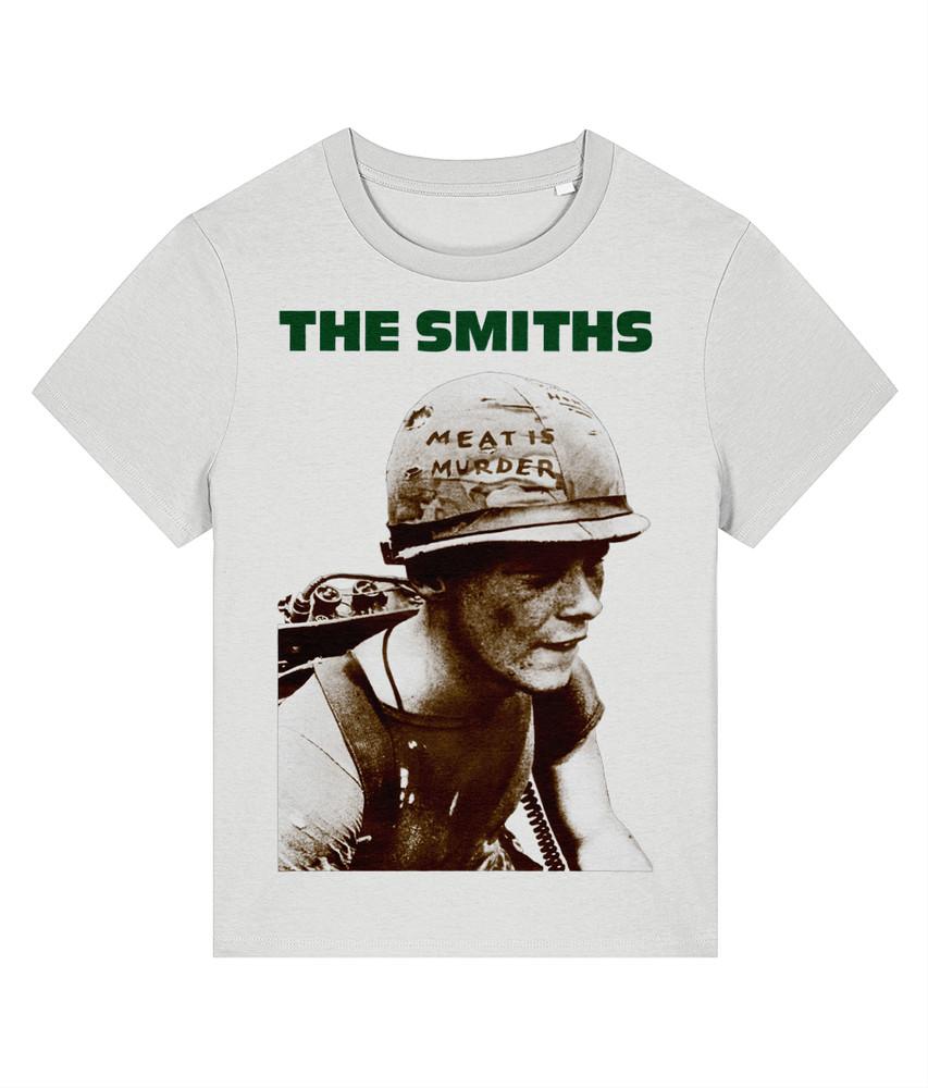 

The Smiths - Meat Is Murder - Green Text - Women s Organic T-Shirt - Morrissey L