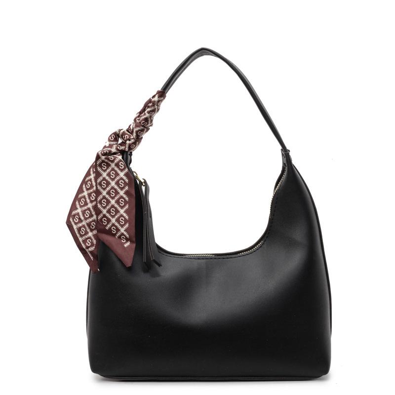 

Versatile Underarm Bag Women s New Textured Underarm Bag Fashion Casual Shoulder Bag чорний