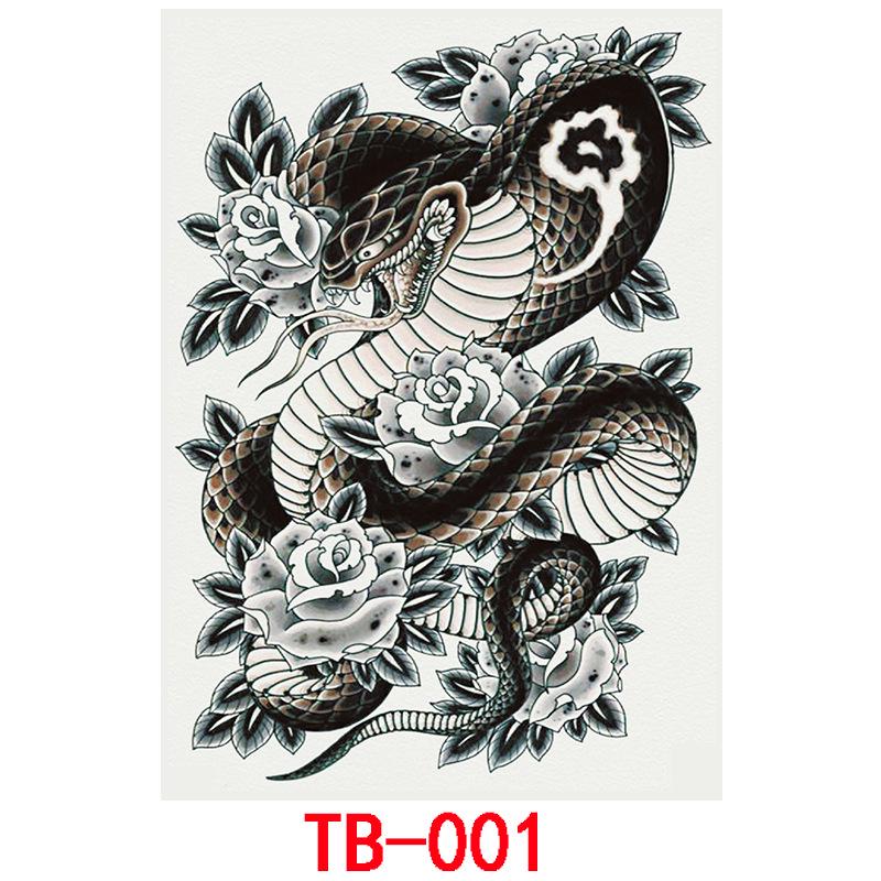Tatuaj Autocolant Impermeabil Spate Complet, Tatuaj Autocolant Spate Complet Gheișă Carp Koi Imagine Mare Personaj Zhao Yun Guan Yu Tatuaj