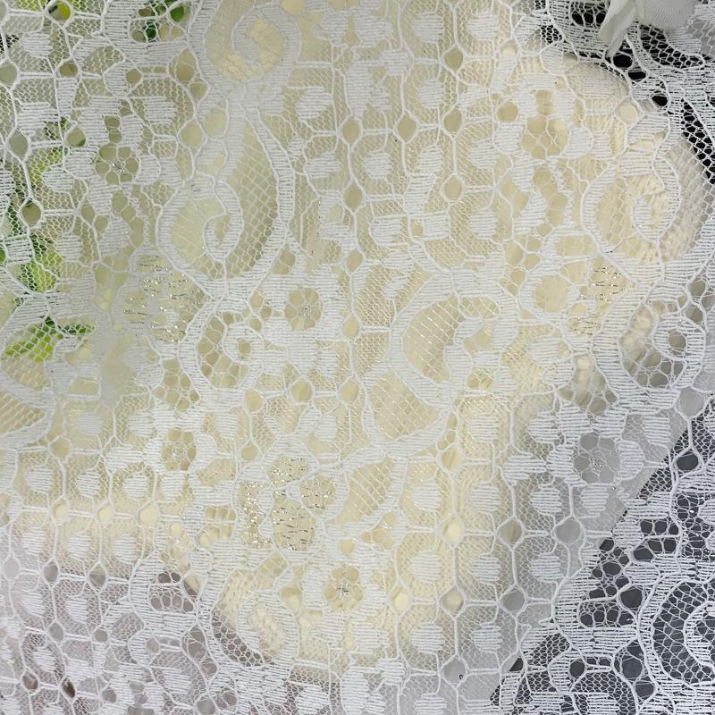 

Серебристый жаккардовый сетчатый неэластичный полиэстеровый кружевной материал для женской и детской одежды