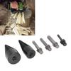 6pcs With 4 Handles Wood Splitter Drill Bit Woodworking Firewood Splitter  Household Use